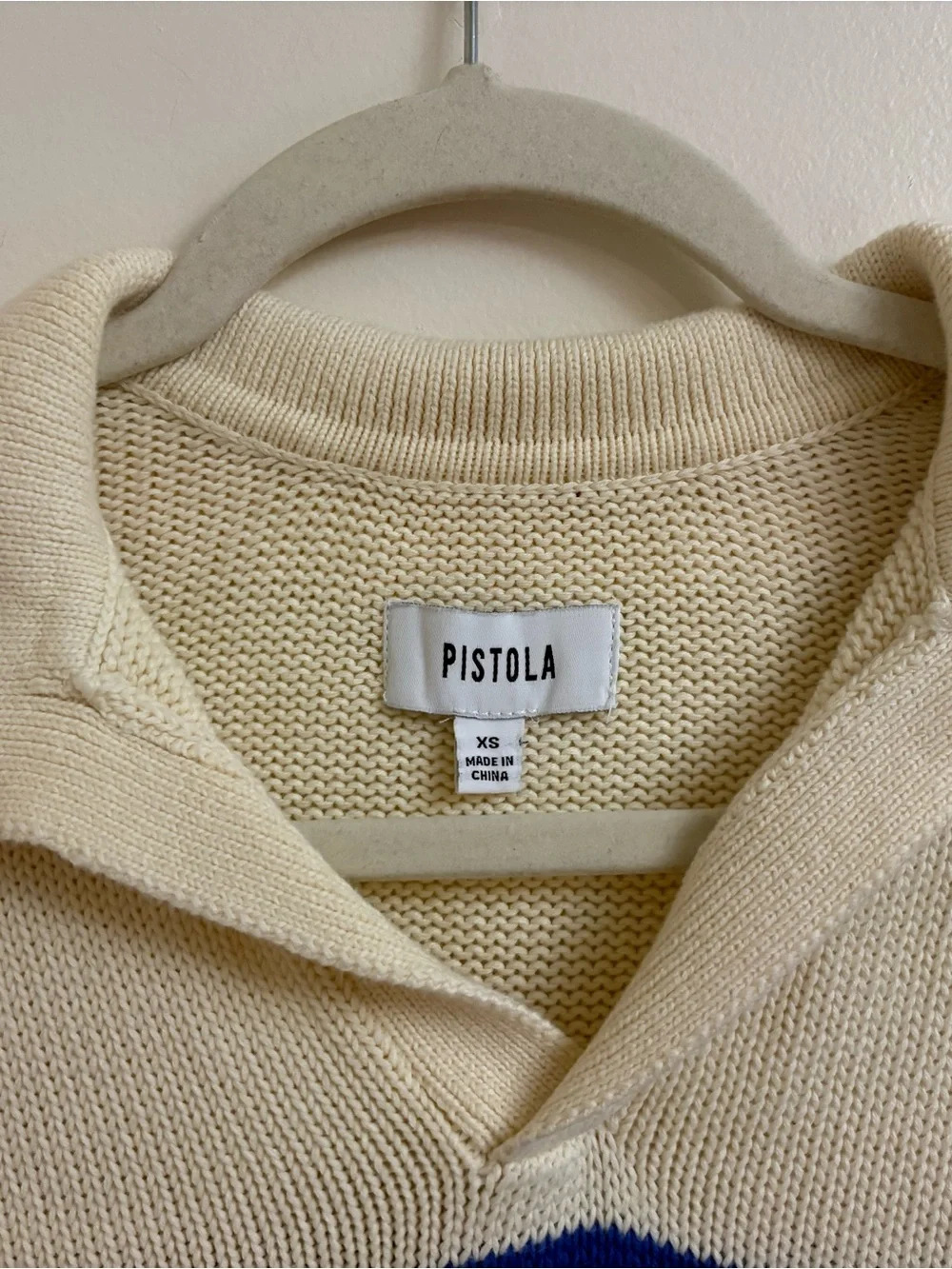 Pistola Arlo Polo Sweater XS Stripe 100% Cotton preppy French coastal fisherman - Picture 3 of 9